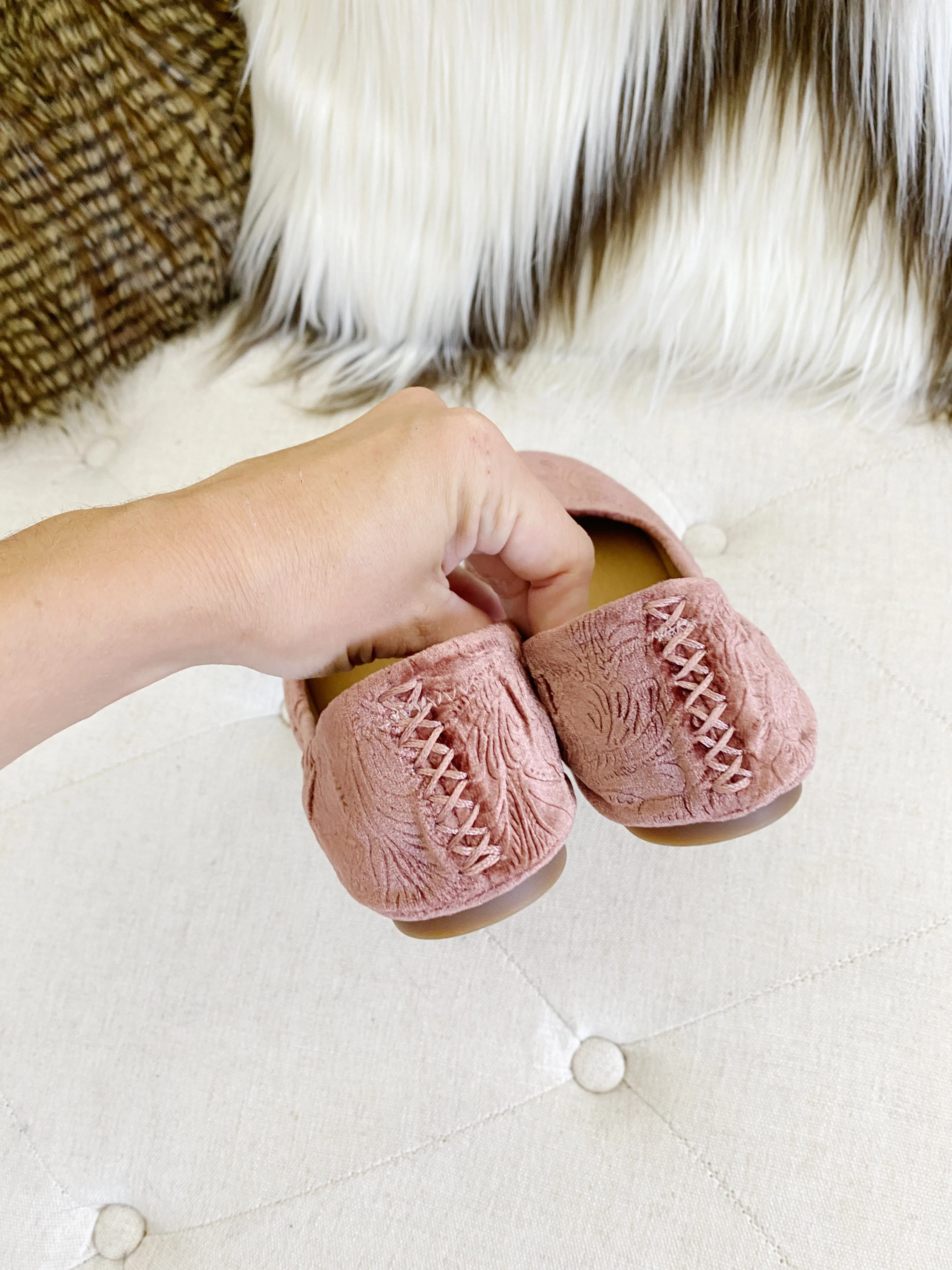 Lucky Brand Mauve Velvet Emmie Sable Ballet Flats 7